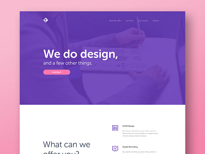 Daily UI #003 - Landing Page daily ui design designux form illustrator photoshop sign up ui ux web web design website