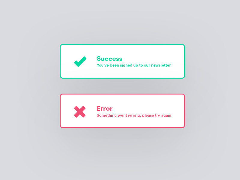 Daily UI - Error Messages by Nick Cave on Dribbble