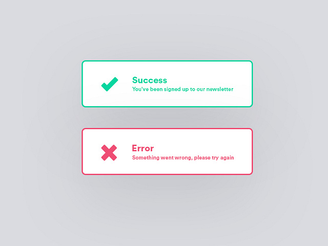 Daily UI - Error Messages by Nick Cave on Dribbble