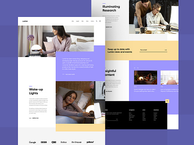 Lumie Website Re-design grid purple ui ui design uiux user experience user interface web design website