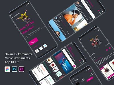 Music Instruments App UI Kit