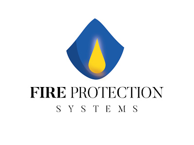 fire protection systems branding design icon logo minimal vector