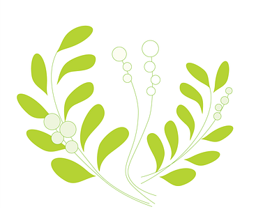 leafs green illustration leaves minimal vector website