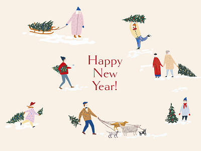 Happy New Year card