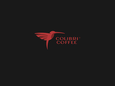 Colibri coffee brand identity branding coffee coffee shop colibri graphic design humming bird identity identity design logo logo design logotype red