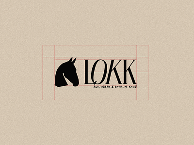 LOKK logotype branding design graphic design horse identity illustration logo logotype red vector