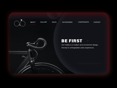 Landing Page for Bicycle Shop bicycle shop design landing website design