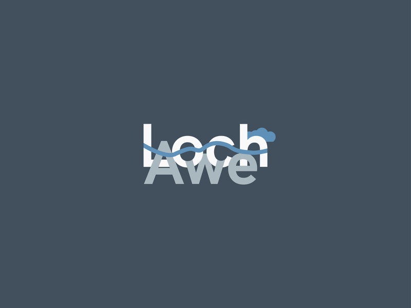 Loch Awe loch lochawe logotype scotland water