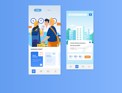 Travel Agency Apps Design app branding design flat illustration logo minimal typography ui ux web