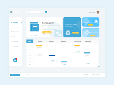 Teacher Dashboard Learning Management System app art design flat graphic design minimal ui ux web website