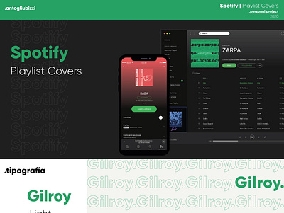 Spotify Playlist Covers cover design graphic music spotify ui ux