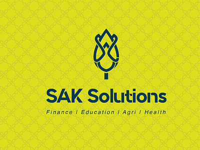 SAK Solutions brand design brand identity branding creative logo design graphic design illustration logo logodesign