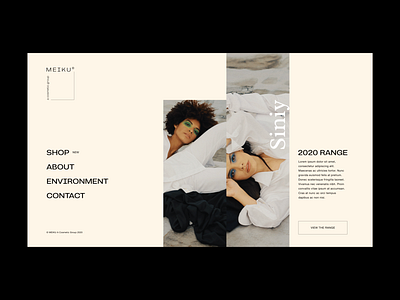 Meiku–A Cosmetic Group design experimental product design website website concept websites