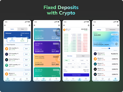 FIXED DEPOSITS WITH CRYPTO UI DASHBOARD