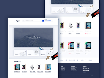 E-commerce design design ecommerce flat shop store web webdesign