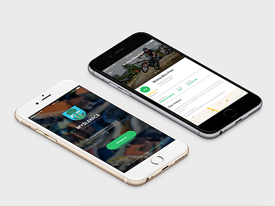 App concept app flat ios mobile