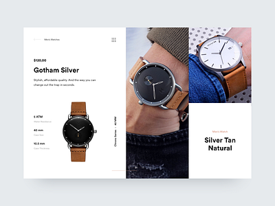 MVMT Watches clean modern mvmt ui ux watch watches web website