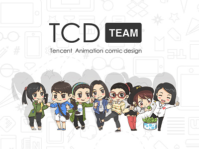 NEW TEAM cute illustration team tencent
