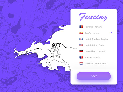 Fencing fencing illustration language natural ui