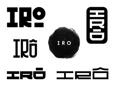Irô logo experimentations branding logo logo design logotype typedesign typography