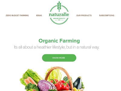 Naturalle - Organic Food ecommerce fruits naturalle organic organic faming organic food organic fruits and vegetables shopping cart vegetable website design