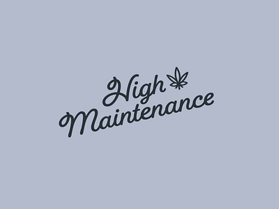 High Maintenance branding design illustration illustrator logo typography vector
