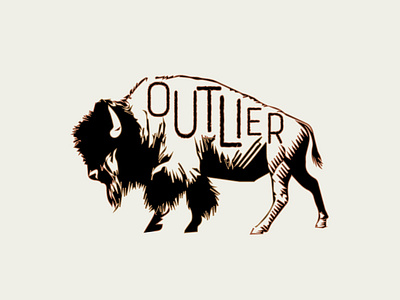 Outlier Leather Co. 2d art 2d character branding design icon illustration illustrator logo typography vector