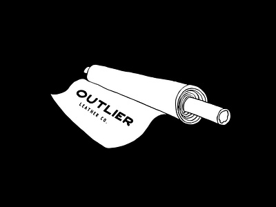 Outlier Leather Co. 2d art branding design icon illustration illustrator logo typography vector