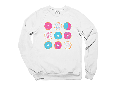 Donut Mess With Me Tees! apparel bright colorful donuts fun happy illustration merchandise shirts simpsons