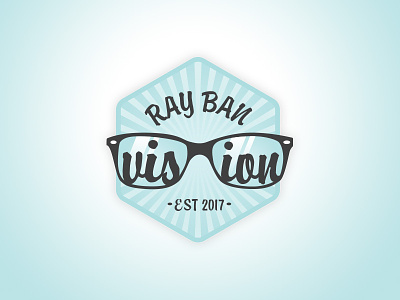 The Ray Ban Vision Merit Badge badge creative glasses icon illustration merit badge prompt002 ray ban skills tools