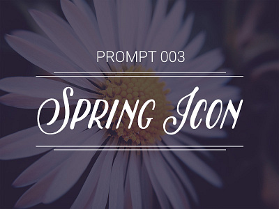 Prompt 003: Spring Icon creative equinox exercise icon illustration prompt prompt003 scene season spring