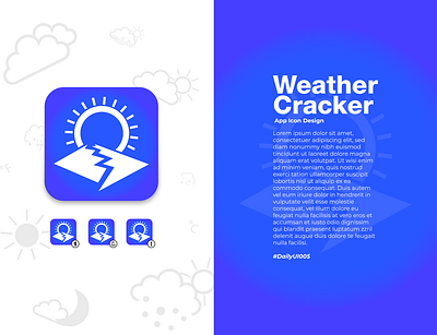 Daily UI #005 - App Icon android app app icon blue challenge cloud daily dailyui icon ios ui weather