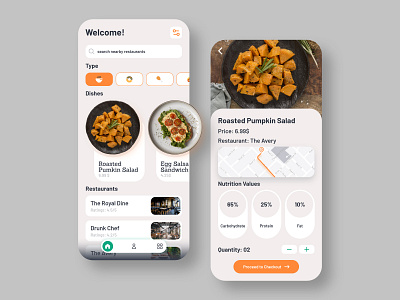 Online Food Delivery Application UI