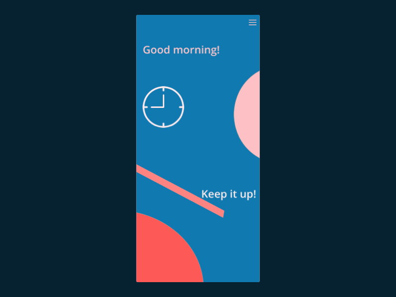GUMO - Time passes slow animation animationdesign app clock clockapp colors shapes time ui