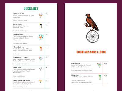 Iconography - Drinks Menu