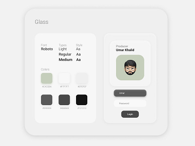 Glass UI design figma themes ui uiux