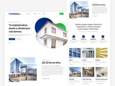 Landing page design colorful construction modern ui uiux vibrant web webdesign windows