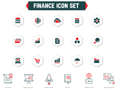 flat and line icons