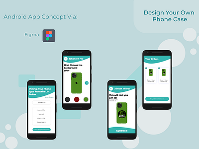 Design Your Own Phone Case (Concept) adobe photoshop android app design concept figma phone case ui ui ux ui design user experience user interface ux ux design