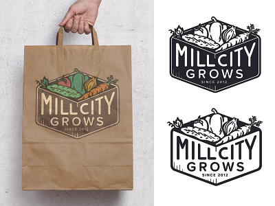 Mill City Grows branding logo design