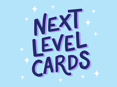 Next Level Cards hand drawn hand lettering type typogaphy