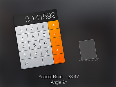 OSX Yosemite Calculator app calculator freebie icon osx sketch yosemite