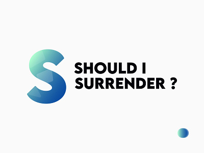 Should I Surrender ? - Logo branding icon logo website