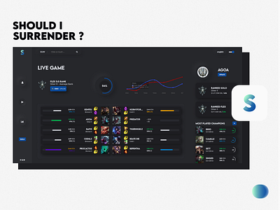 Should I Surrender ? - UI bootstrap design league of legends logo minimalist neumorphism ui ux website