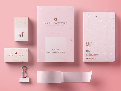 Branding adobe illustrator adobe photoshop brand design branding business card corporate design factory glam graphic design graphicdesign logo logo design logo designer logodesign logodesigner logotype notebook pattern pink