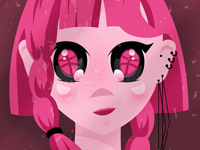 Dribbblina Girl digitalart dribbble face girl girl character girl illustration graphicdesign illustraion