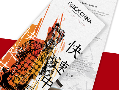 Illustration Menu Design for Asian Food Restaurant animation branding design illustration social media