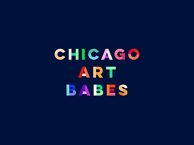 Chicago Art Babes Alt Logo branding chicago design illustration logo typography vector