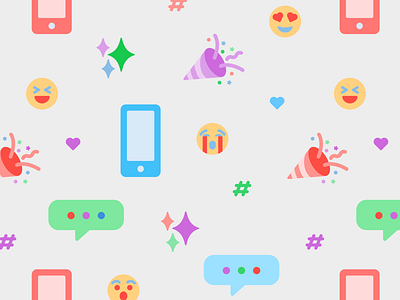 Emotional chicago design dscout emoji icons illustration pattern vector