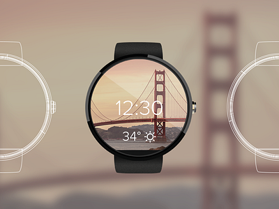 Moto360 Vector design illustrator moto360 smartwatch ui ux vector watch